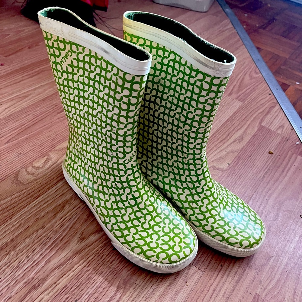 Coach rain boots